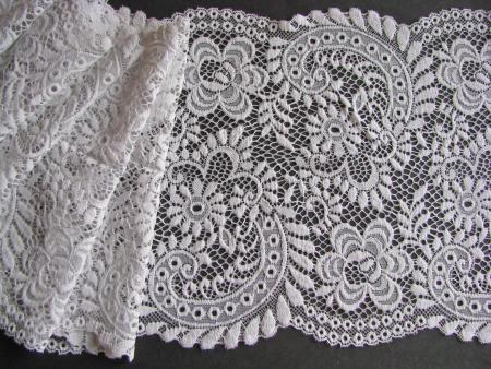 1m elastische XL-Spitze in glas-grau Fb3525 -22cm