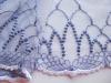 1m elastische, bestickte Spitze in anemone Fb1085 -18cm