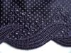 1m Stickerei-Spitze "Little Polka-Dots" in nacht-blau Fb0821 - 16,5 cm / Stickbreite 4cm