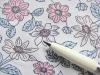 1m bi-elastischer Sensitiv-Jersey "Flowers in Pastell" - 1,70m