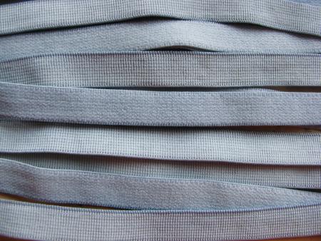 5m Velour-Gummi in blau-grau Fb1462 - 10mm