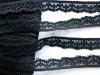 3m elastische Abschluss-Spitze in schwarz Fb4000 - 1,3cm