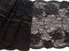 1m elastische XL-Spitze in schwarz Fb4000 - 21,5cm
