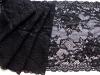 1m elastische XL-Spitze in schwarz Fb4000 - 20,5cm
