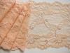 1m elastische Spitze in hellem mandarin/melba Fb0134 - 16,5cm