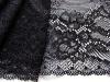 1m elastische XL-Spitze in schwarz Fb4000 - 22,5cm