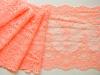 1m elastische Spitze in neon coral Fb0136 - 16,5cm