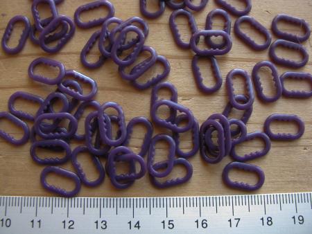 8 Stk Versteller/statt Ringe in dunkles violett Fb0046 - 10mm