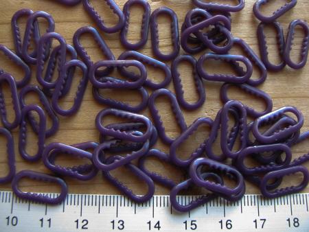 8 Stk Versteller/statt Ringe in dunkles violett Fb0046 - 13mm