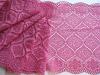 1m elastische XL-Spitze in pinkigem oleander Fb1417 - 22,5cm