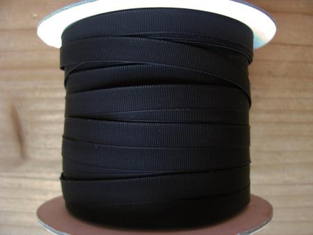 1 Rolle/100m Satin-Schleifchenband in schwarz Fb4000- 7mm