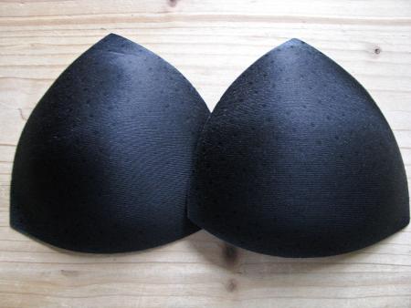 1 Paar BH-Körbchen/Schalen/Lochung in schwarz Fb4000 - Gr.M