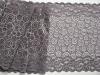 1m elastische XL-Spitze in dunklem silber-grau Fb0343 -22cm