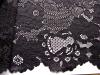 1m elastische XL-Spitze in schwarz Fb4000 - 23,5cm