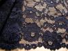 1m elastische XL-Spitze in schwarz Fb4000 - 21cm