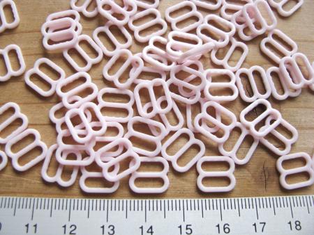 8 Stk Schieber in pastell-rosa Fb0082 - 8mm