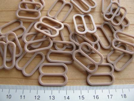 8 Stk Schieber in helle taupe Fb1228 - 17mm