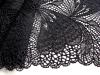 1m elastische Spitze "Butterfly Wings" in schwarz Fb4000 - 17cm