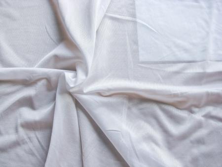 1m quer-elastische, hochwertiger Wäschestoff in rein-weiß Fb2000 - 1,40m