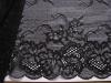 1m elastische XL-Spitze in schwarz Fb4000 - 24cm