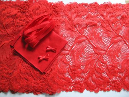 1 Pkt. Materialpaket "Hot Fire" Spitzenslip