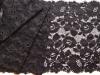 1m elastische XL-Spitze in schwarz Fb4000 - 23,5cm