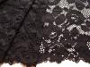 1m elastische XL-Spitze in schwarz Fb4000 - 23,5cm