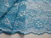 1m elastische Spitze in "Aqua & Ice" - 18cm