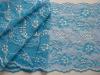 1m elastische Spitze in "Aqua & Ice" - 18cm