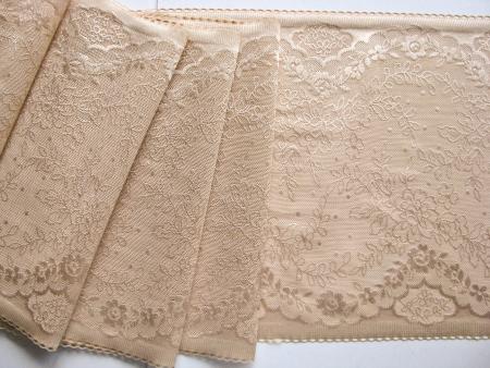 1m elastische XL-Spitze in make-up/rosig angehaucht Fb0078 -22cm