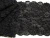 1m elastische Spitze in schwarz Fb4000 - 13cm