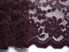 1m elastische Spitze in dunklem bordeaux Fb0111, Richtung aubergine -16,5cm