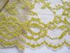 1m bestickte, elastische XL-Spitze "Golden Memorie" -23,5cm