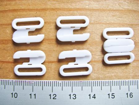 3 Paar Verschlüsse in creme Fb1455 -12mm