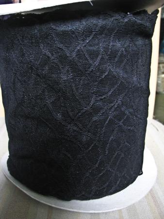 1Rolle/51m elastische Spitze in schwarz Fb4000 - 25% -17,5cm