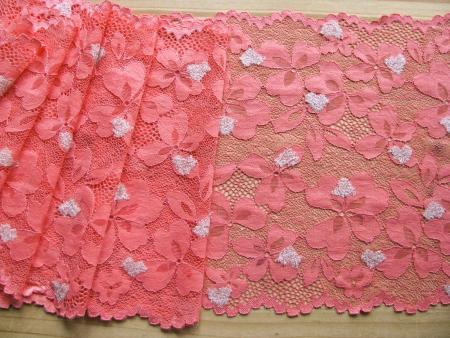 1m XL-elastische Spitze "Teddy-Heart" -22cm