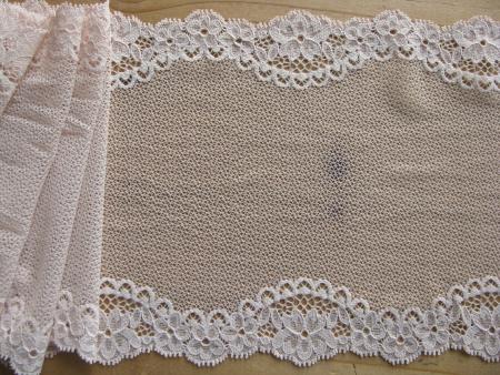 1m elastische Spitze in porzellan Fb3518 - 17cm
