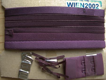 Kurzwarenpaket in aubergine Fb0160