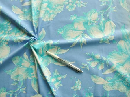 1m Stretch-Jersey "Sky flower" - 1,40m