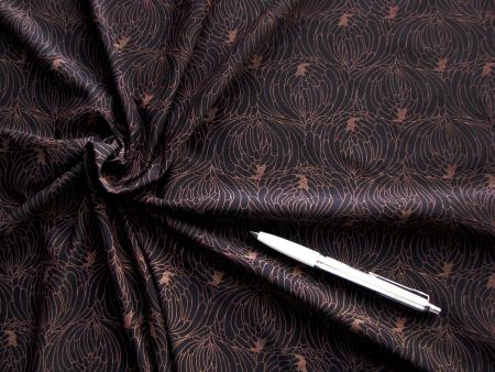 1m bi-elastische Sensitiv-Microfaser "Copper water lily" - 1,40m