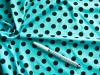 95cm bi-elastische Microfaser/Lycra "Velvety polka dots" - 1,40m