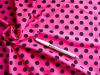 1m bi-elastische Microfaser/Lycra "Velvety polka dots" - 1,40m