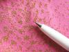 1m bi-elastische Wirkware in pink Fb1423 mit Gold-Lurex - 1,50m