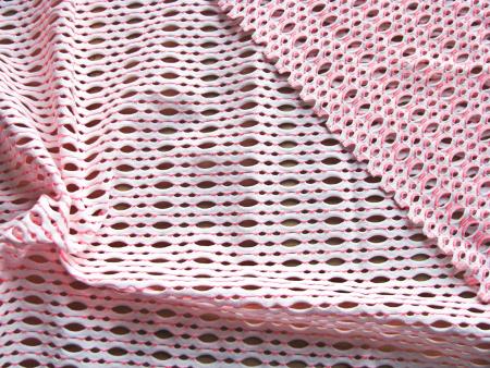 1m bi-elastisches Netzgewebe in weiß/pink Fb2000... - 1,50m