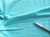 1m bi-elastisches Mischgewebe in pool-türkis/weiß Fb0409... - 1,40m