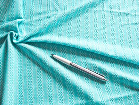 1m bi-elastisches Mischgewebe in pool-türkis/weiß Fb0409... - 1,40m