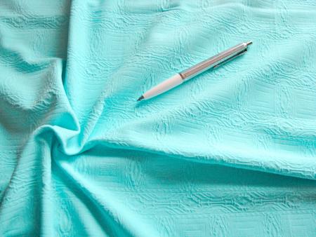 1m bi-elastisches Mischgewebe in pool-blau Fb0409 - 1,40m