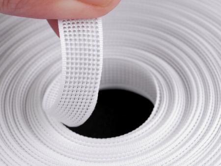 1m PES-Stäbchen/Meterware, durchnähbar, weiß - 12mm