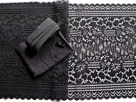 1 Pkt. Materialpaket "Night Wish" Spitzenslip