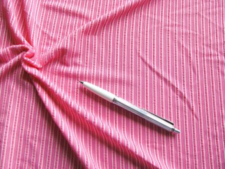 1m bi-elastisches Mischgewebe in pink/weiß Fb1423... - 1,40m